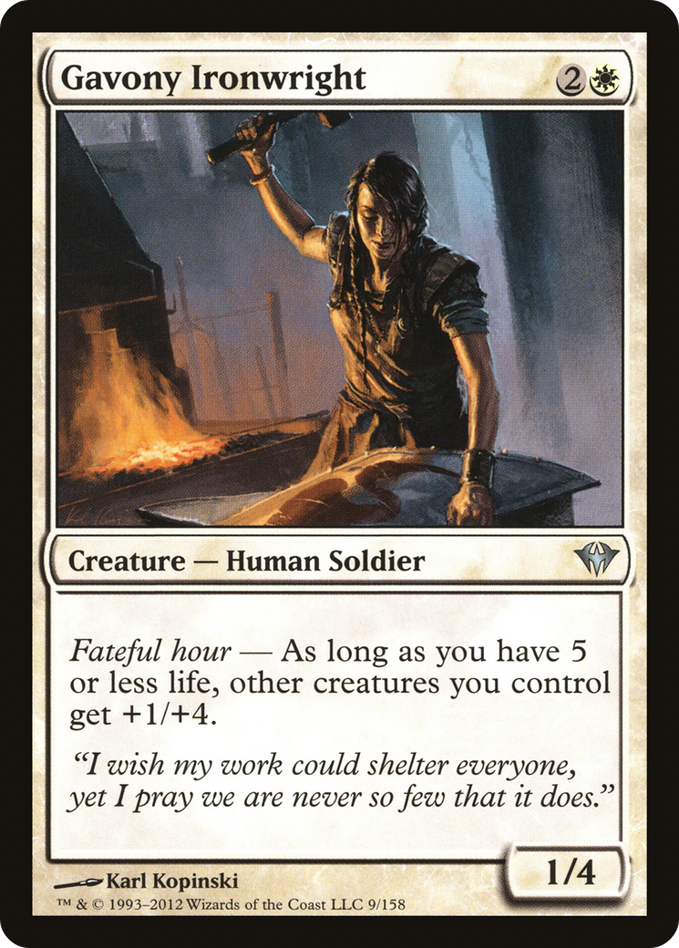 Gavony Ironwright (DKA-009)  Foil
