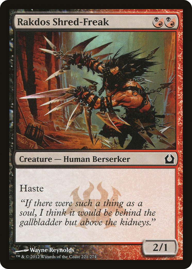 Rakdos Shred-Freak (RTR-221)  Foil