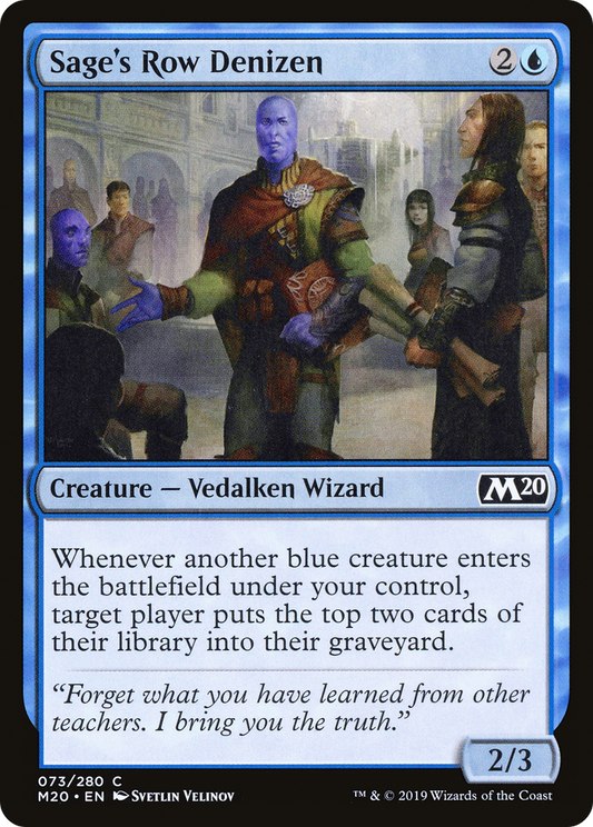 Sage's Row Denizen (M20-073)  Foil