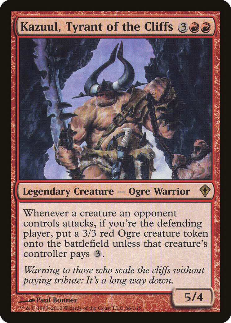 Kazuul, Tyrant of the Cliffs (WWK-084)  Foil