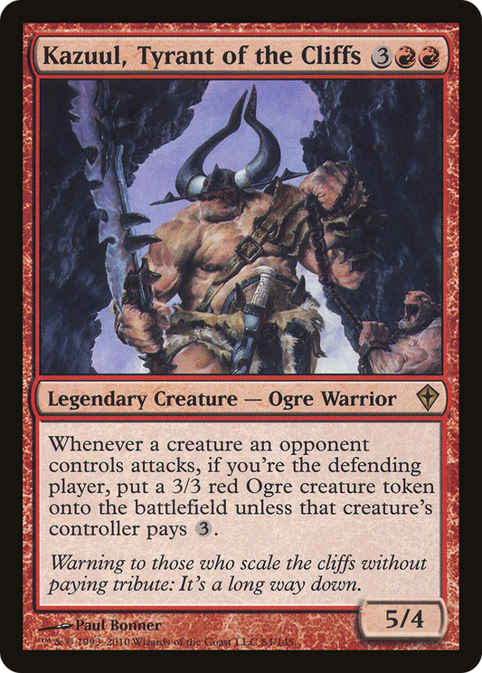 Kazuul, Tyrant of the Cliffs (WWK-084)  Foil