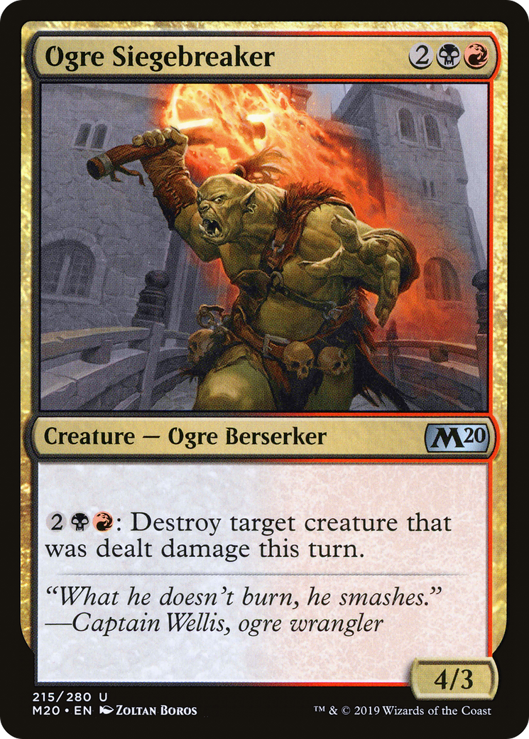 Ogre Siegebreaker (M20-215)  Foil