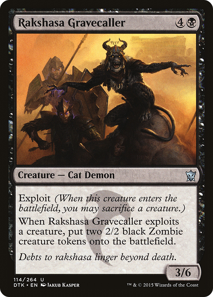 Rakshasa Gravecaller (DTK-114)  Foil