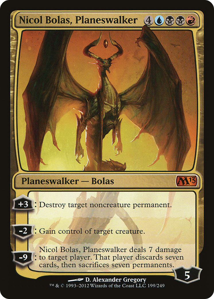 Nicol Bolas, Planeswalker (M13-199)  Foil