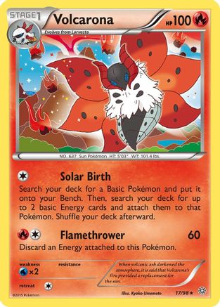 Volcarona (17) - 17/98 - Holo Rare