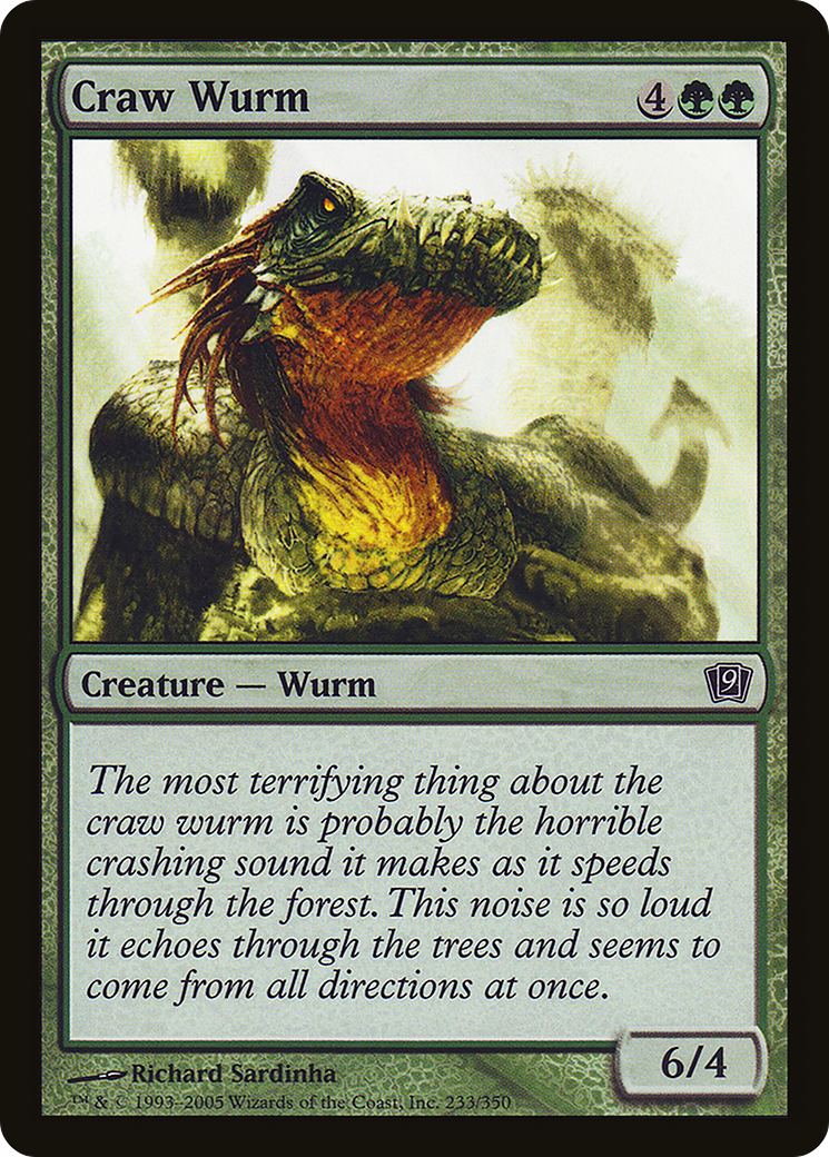 Craw Wurm (9ED-233)  Foil
