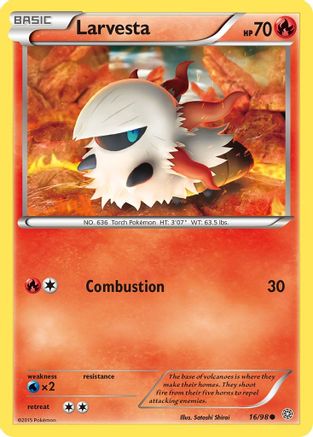 Larvesta - 16/98 - Common - Reverse Holo