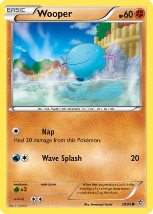 Wooper - 38/98 - Common - Reverse Holo