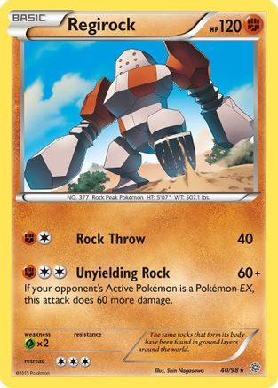 Regirock - 40/98 - Rare