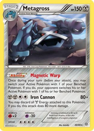 Metagross (49) - 49/98 - Rare - Reverse Holo
