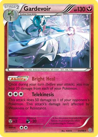 Gardevoir - 54/98 - Holo Rare - Reverse Holo