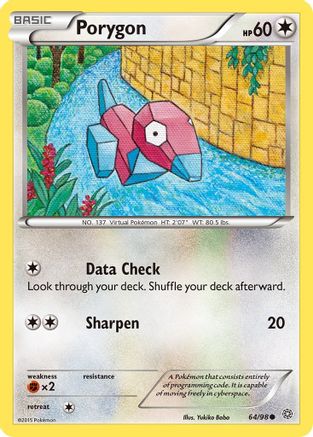 Porygon - 64/98 - Common - Reverse Holo