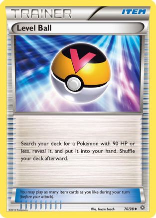 Level Ball - 76/98 - Uncommon - Reverse Holo