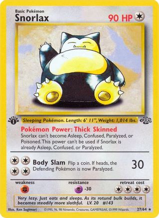 Snorlax (27) 027/64  - Unlimited Jungle - Rare
