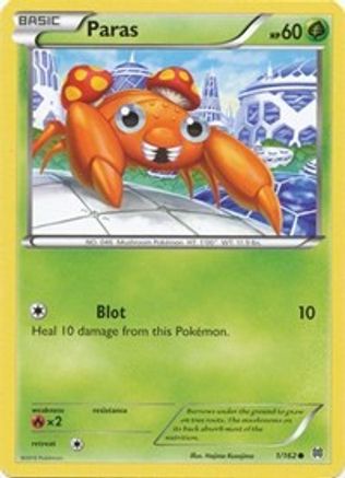 Paras - 1/162 - Common - Reverse Holo