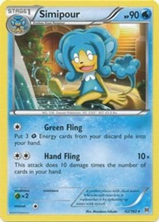 Simipour - 42/162 - Rare - Reverse Holo