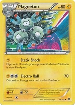 Magneton - 53/162 - Uncommon - Reverse Holo