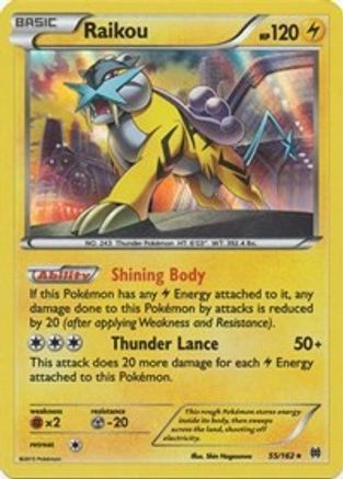 Raikou - 55/162 - Holo Rare