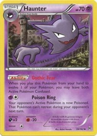 Haunter - 59/162 - Uncommon - Reverse Holo