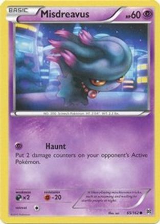 Misdreavus - 65/162 - Common - Reverse Holo