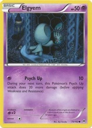 Elgyem - 73/162 - Common - Reverse Holo