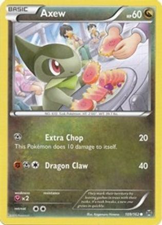 Axew (109) - 109/162 - Common - Reverse Holo