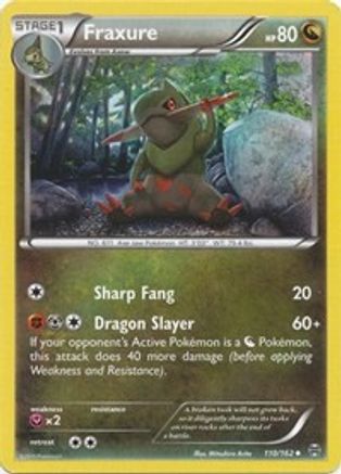 Fraxure - 110/162 - Uncommon - Reverse Holo
