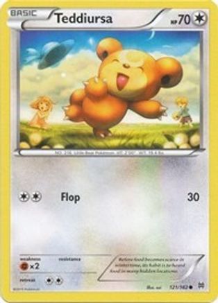 Teddiursa - 121/162 - Common - Reverse Holo