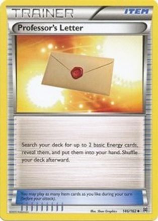 Professor's Letter - 146/162 - Uncommon - Reverse Holo