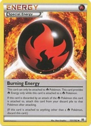 Burning Energy - 151/162 - Uncommon - Reverse Holo