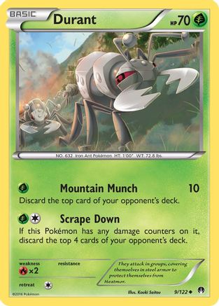 Durant  - Reverse Holofoil XY  BREAKpoint - Uncommon