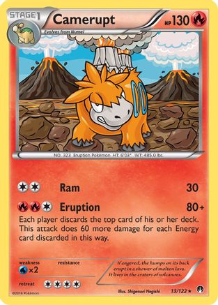 Camerupt  - Reverse Holofoil XY  BREAKpoint - Rare