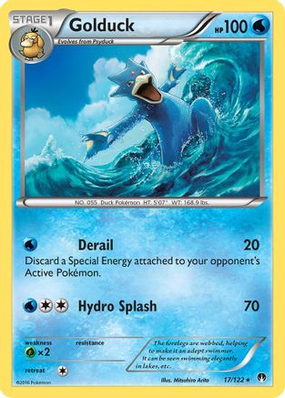Golduck 017  - Reverse Holofoil XY  BREAKpoint - Rare