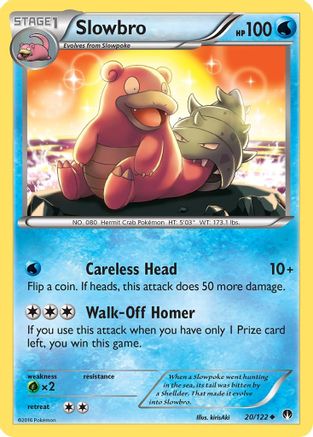 Slowbro 020  - Reverse Holofoil XY  BREAKpoint - Uncommon