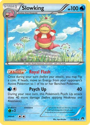 Slowking 021  - Reverse Holofoil XY  BREAKpoint - Holo Rare