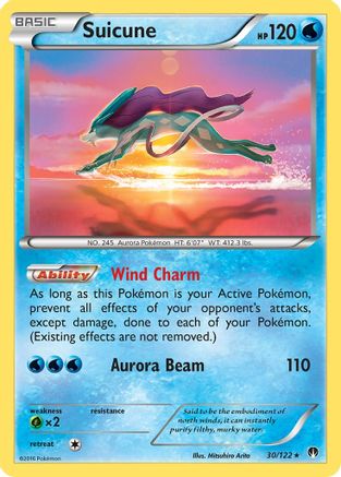 Suicune 030  - Holofoil XY  BREAKpoint - Holo Rare