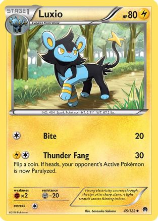 Luxio 045  XY  BREAKpoint - Uncommon