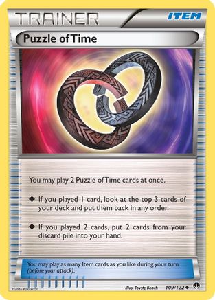 Puzzle of Time 109  XY  BREAKpoint - Uncommon