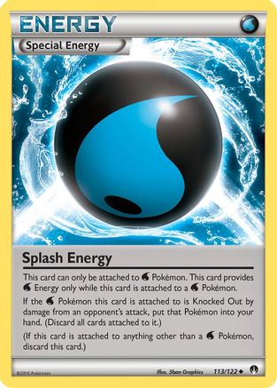Splash Energy 113  XY  BREAKpoint - Uncommon