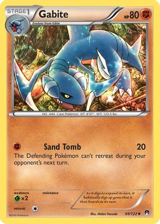 Gabite 069  - Reverse Holofoil XY  BREAKpoint - Uncommon