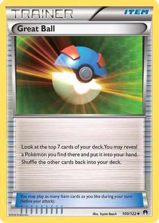 Great Ball 100  - Reverse Holofoil XY  BREAKpoint - Uncommon