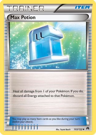 Max Potion 103  - Reverse Holofoil XY  BREAKpoint - Uncommon