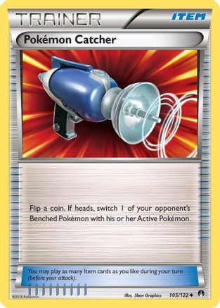 Pokemon Catcher 105  - Reverse Holofoil XY  BREAKpoint - Uncommon