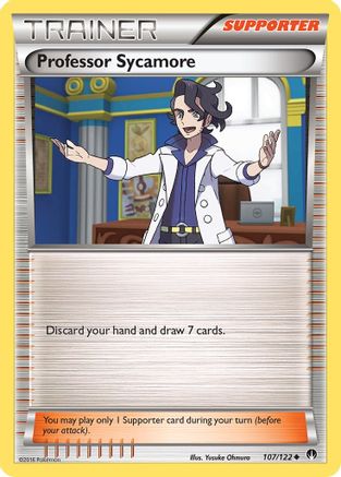 Professor Sycamore 107  XY  BREAKpoint - Uncommon