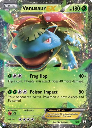 Venusaur EX 001/83  - Holofoil Generations - Ultra Rare