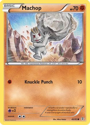 Machop - 40/83 - Common - Reverse Holo