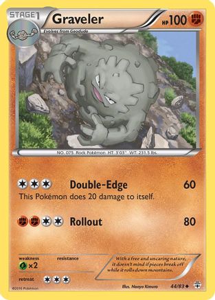 Graveler  - Reverse Holofoil Generations - Uncommon