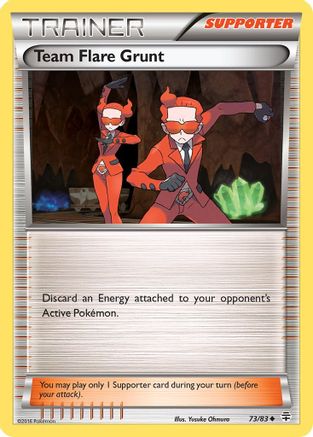 Team Flare Grunt 073  Generations - Uncommon