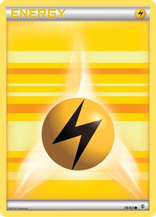 Lightning Energy 078  - Reverse Holofoil Generations - Common