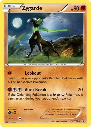 Zygarde (52) - 52/124 - Uncommon - Reverse Holo